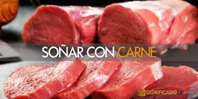 soñar con carne