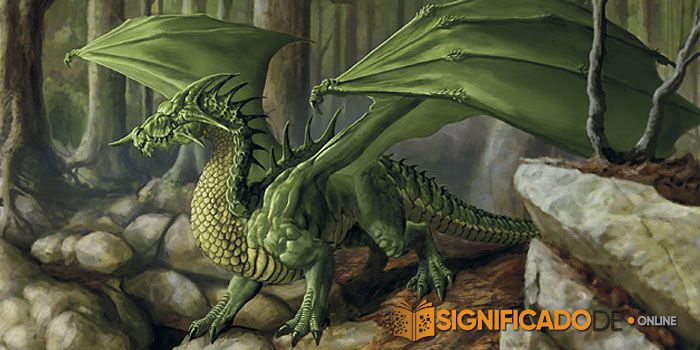 soñar con dragones verdes