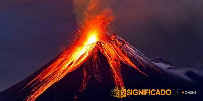 soñar con volcan en erupcion